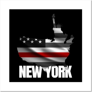 'New York City USA Flag NY' New York City Gift Posters and Art